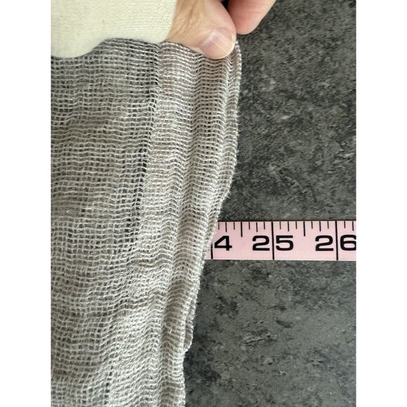 J. Jill Pure Linen Top Size Small Boxy Open Knit Lagenlook Coastal Relaxed Layer - Picture 8 of 9